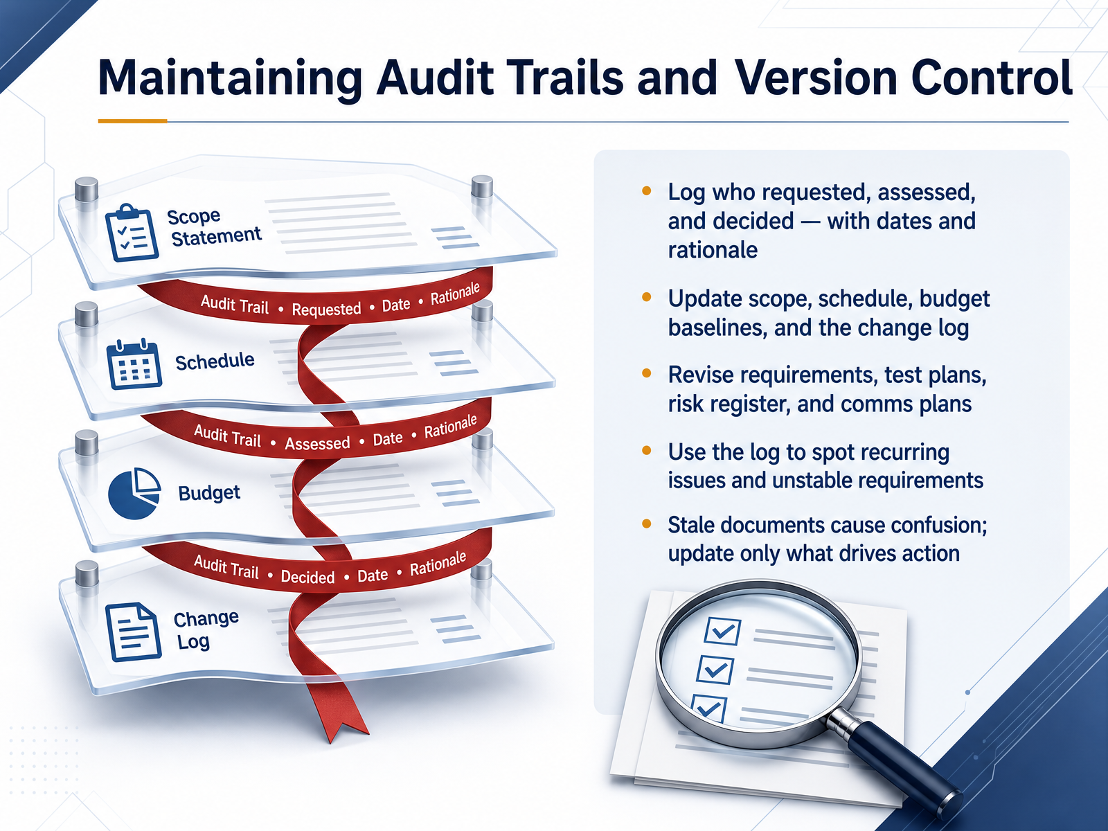 Maintaining Audit Trails and Version Control