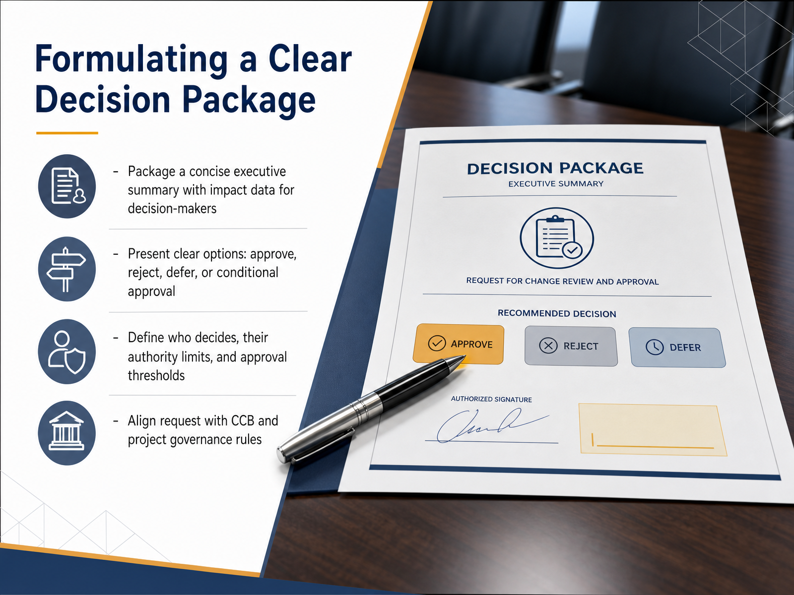 Formulating a Clear Decision Package