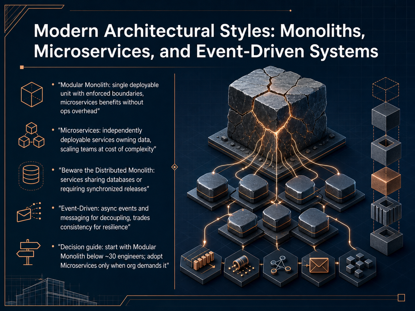 Modern Architectural Styles: Monoliths, Microservices, and Event-Driven Systems
