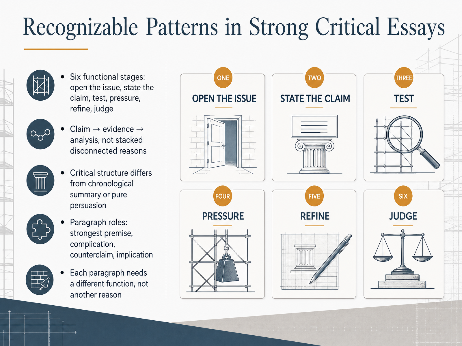 Recognizable Patterns in Strong Critical Essays