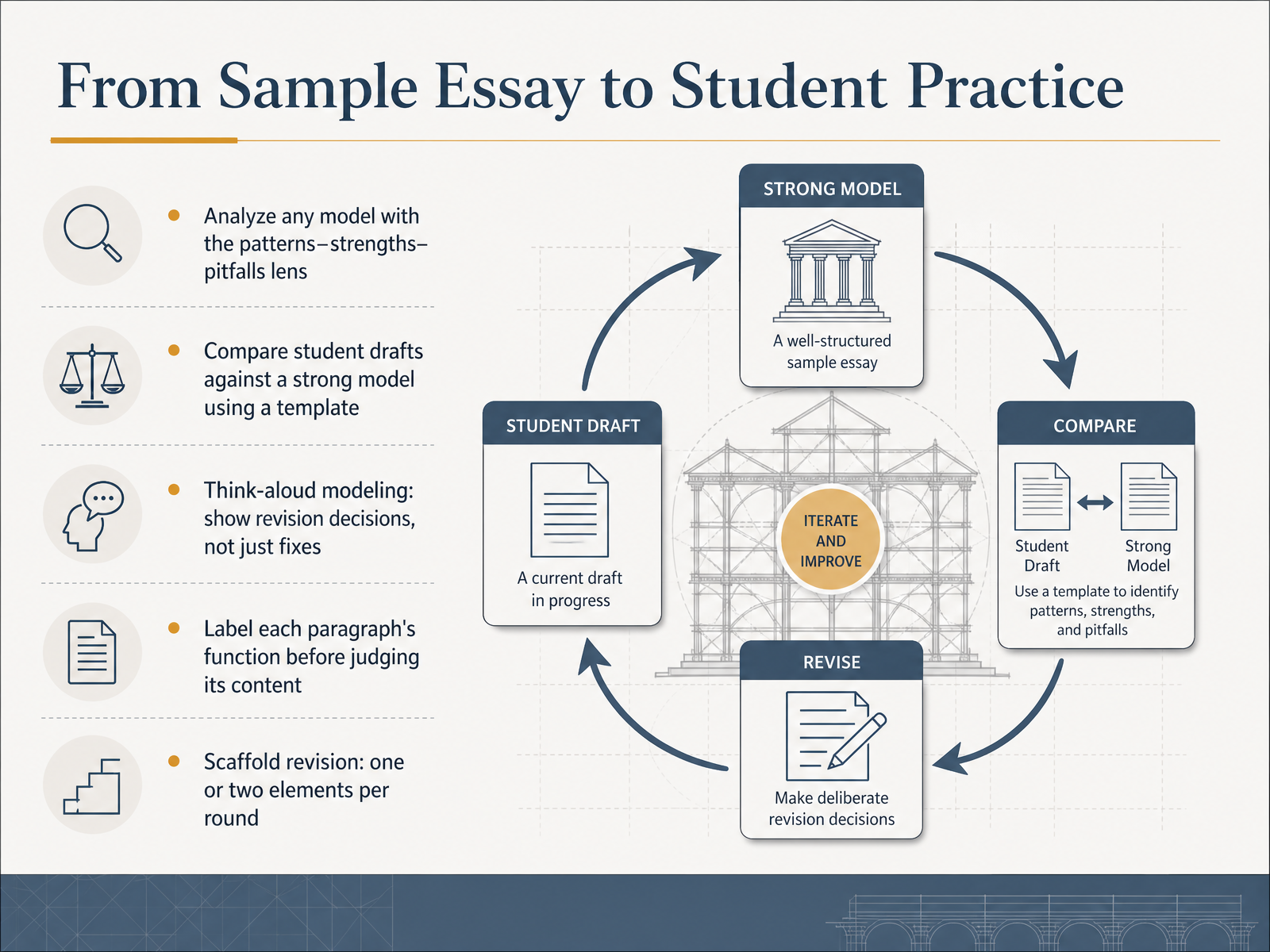 From Sample Essay to Student Practice