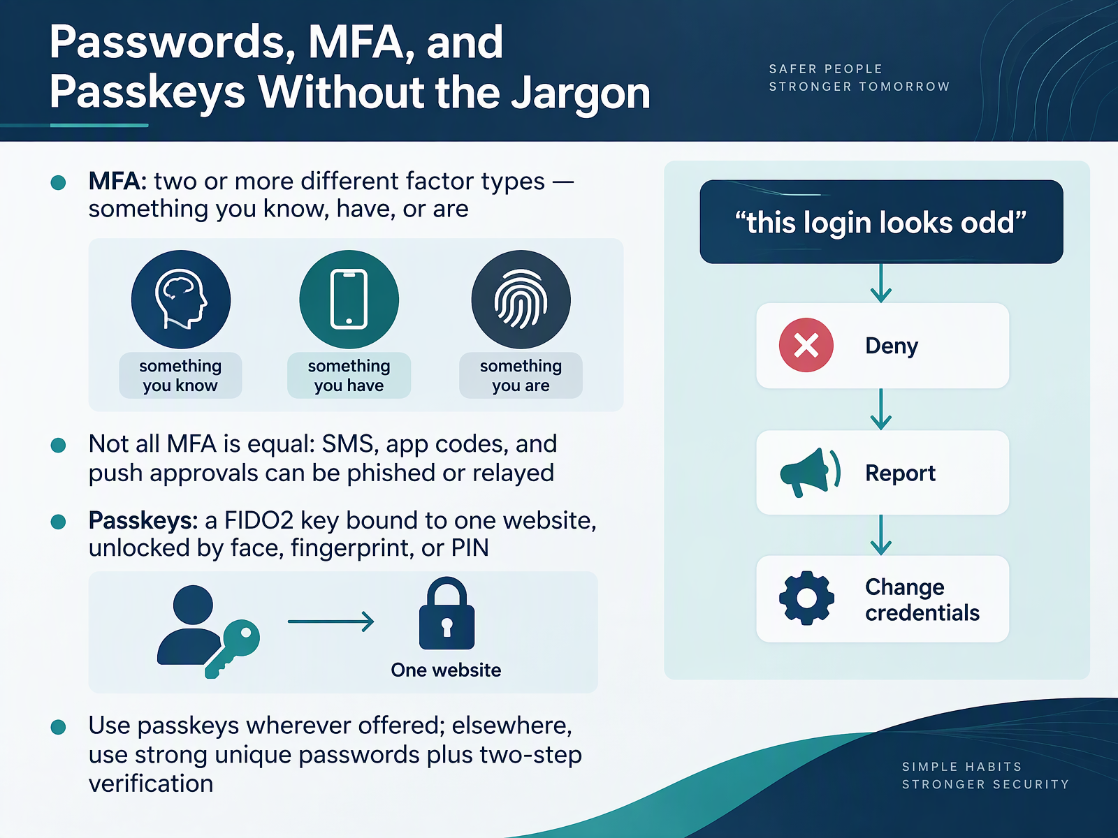 Passwords, MFA, and Passkeys Without the Jargon