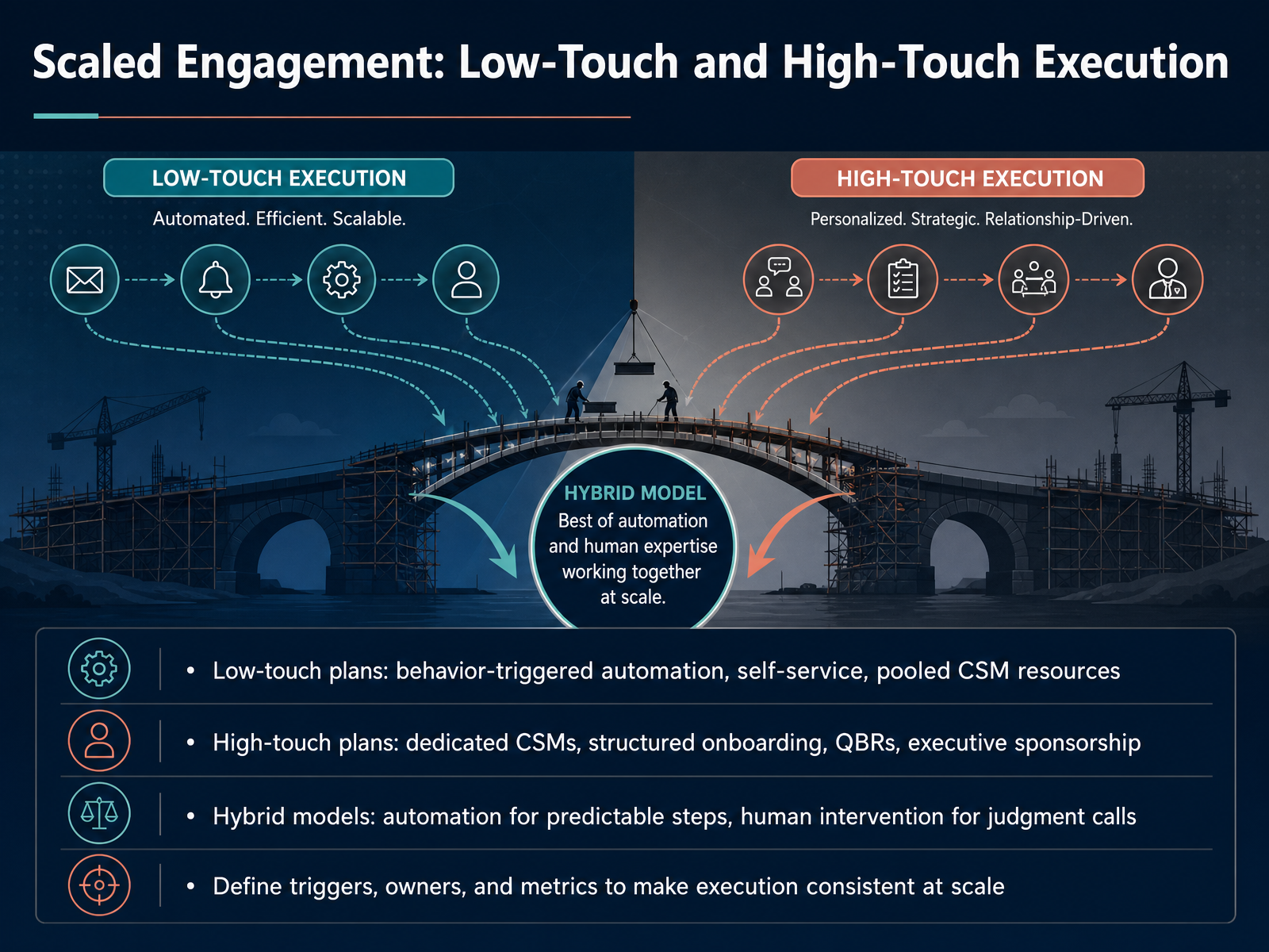 Scaled Engagement: Low-Touch and High-Touch Execution