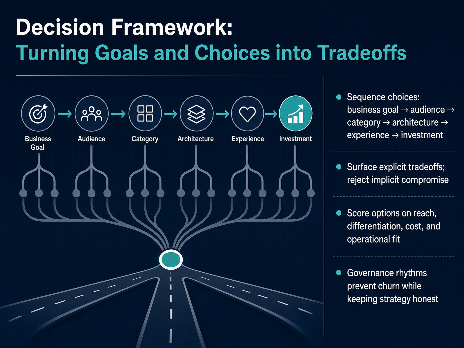 Decision Framework: Turning Goals and Choices into Tradeoffs