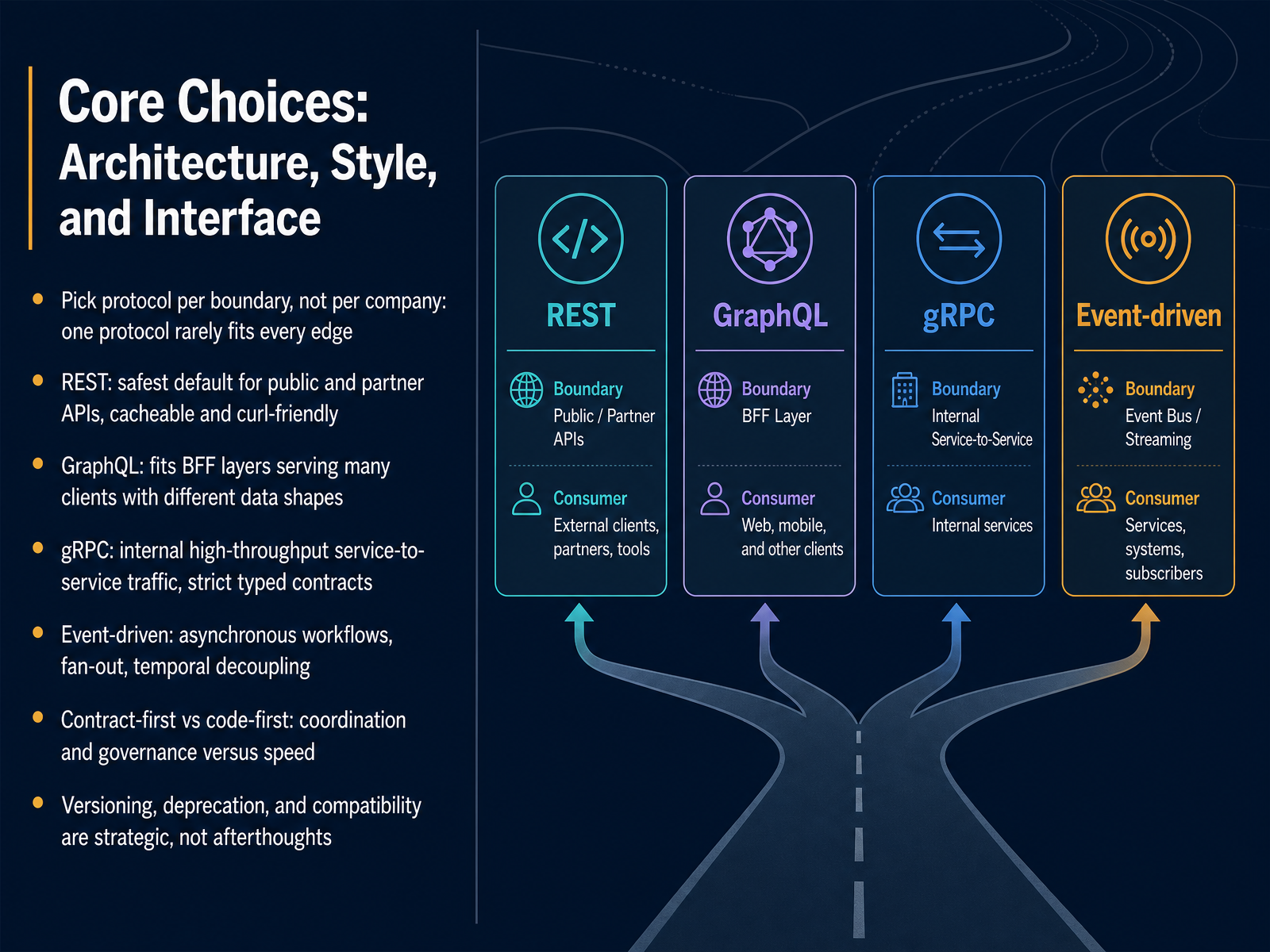 Core Choices: Architecture, Style, and Interface