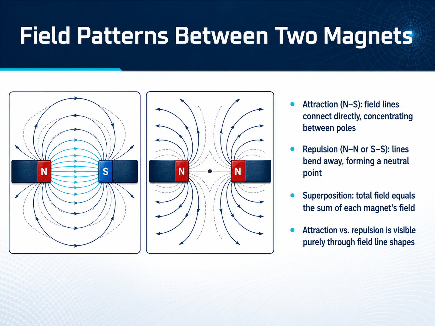 Field Patterns Between Two Magnets