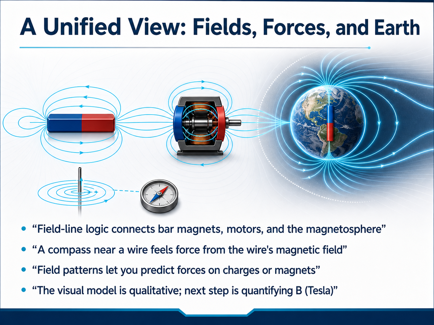 A Unified View: Fields, Forces, and Earth