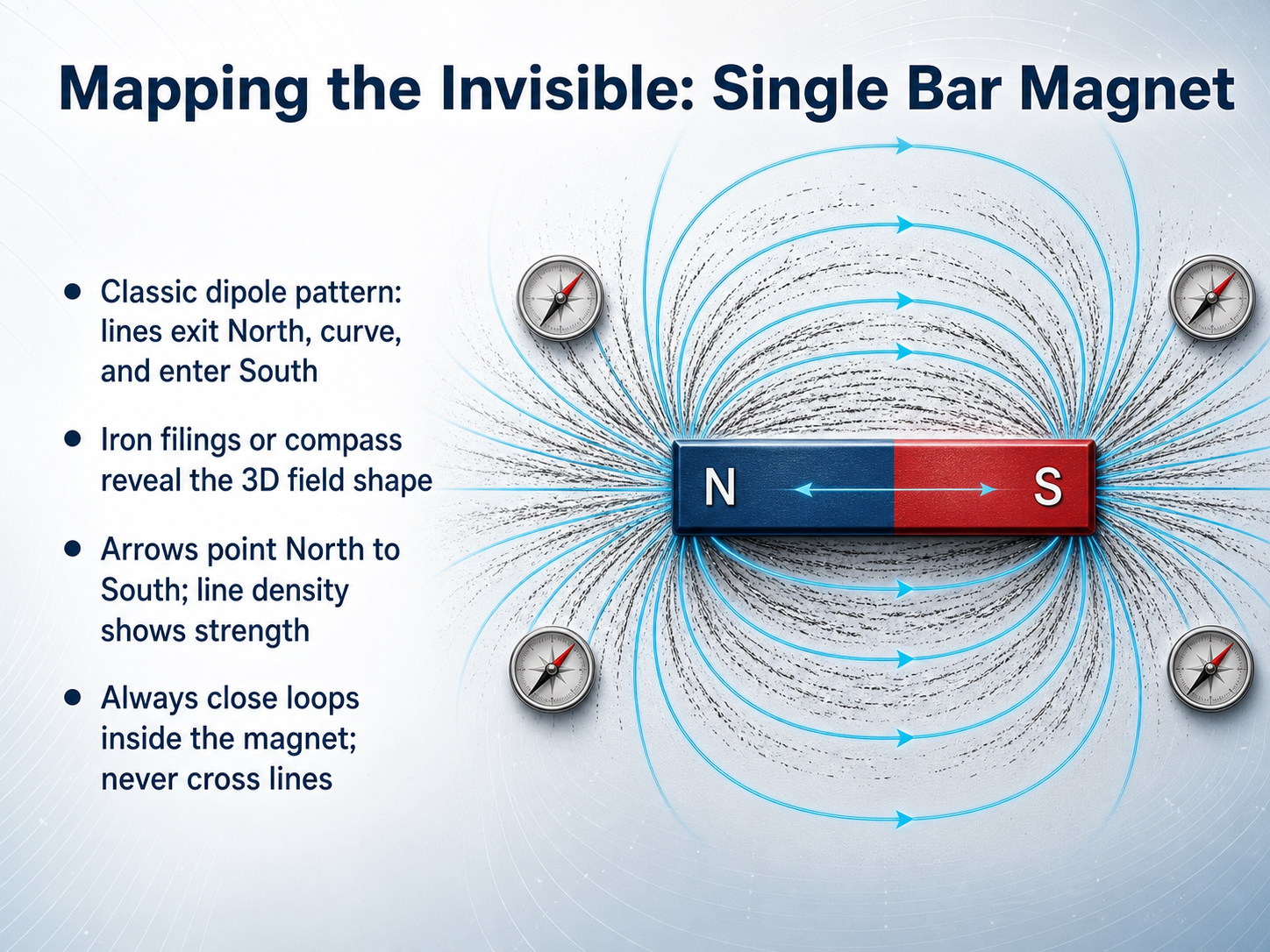 Mapping the Invisible: Single Bar Magnet