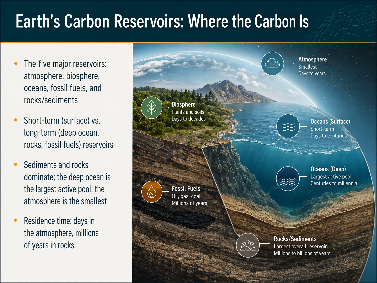Earth's Carbon Reservoirs: Where the Carbon Is