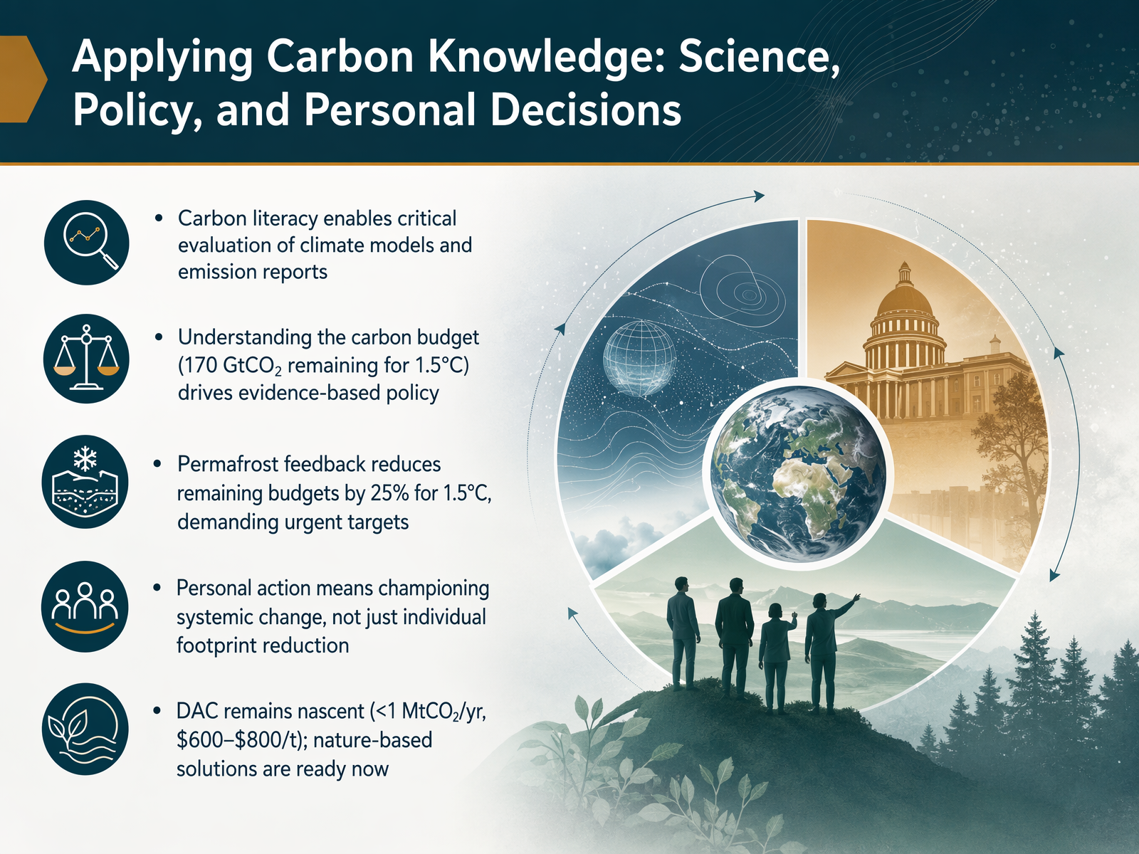 Applying Carbon Knowledge: Science, Policy, and Personal Decisions
