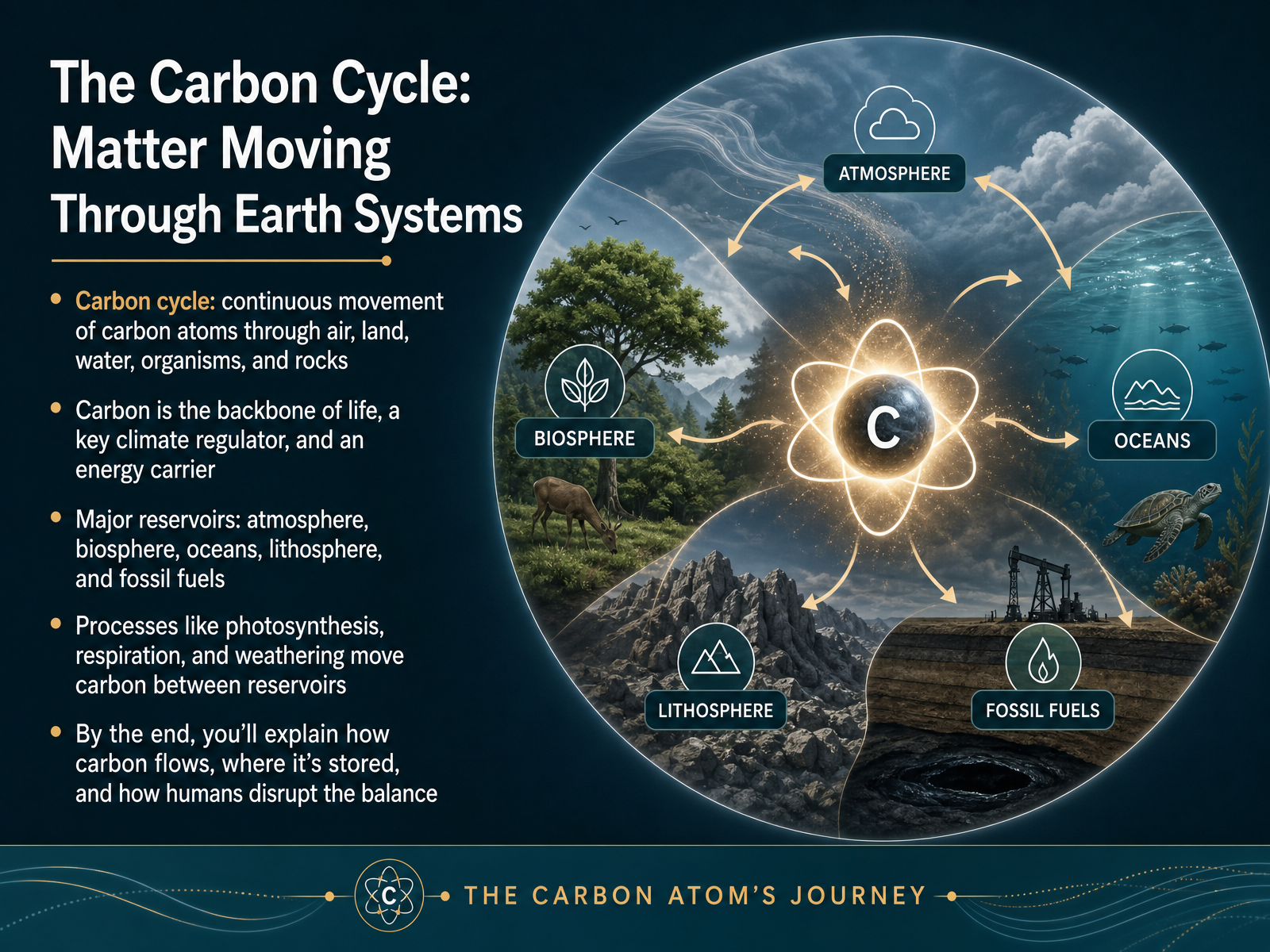 Carbon Cycle Through Earth Systems