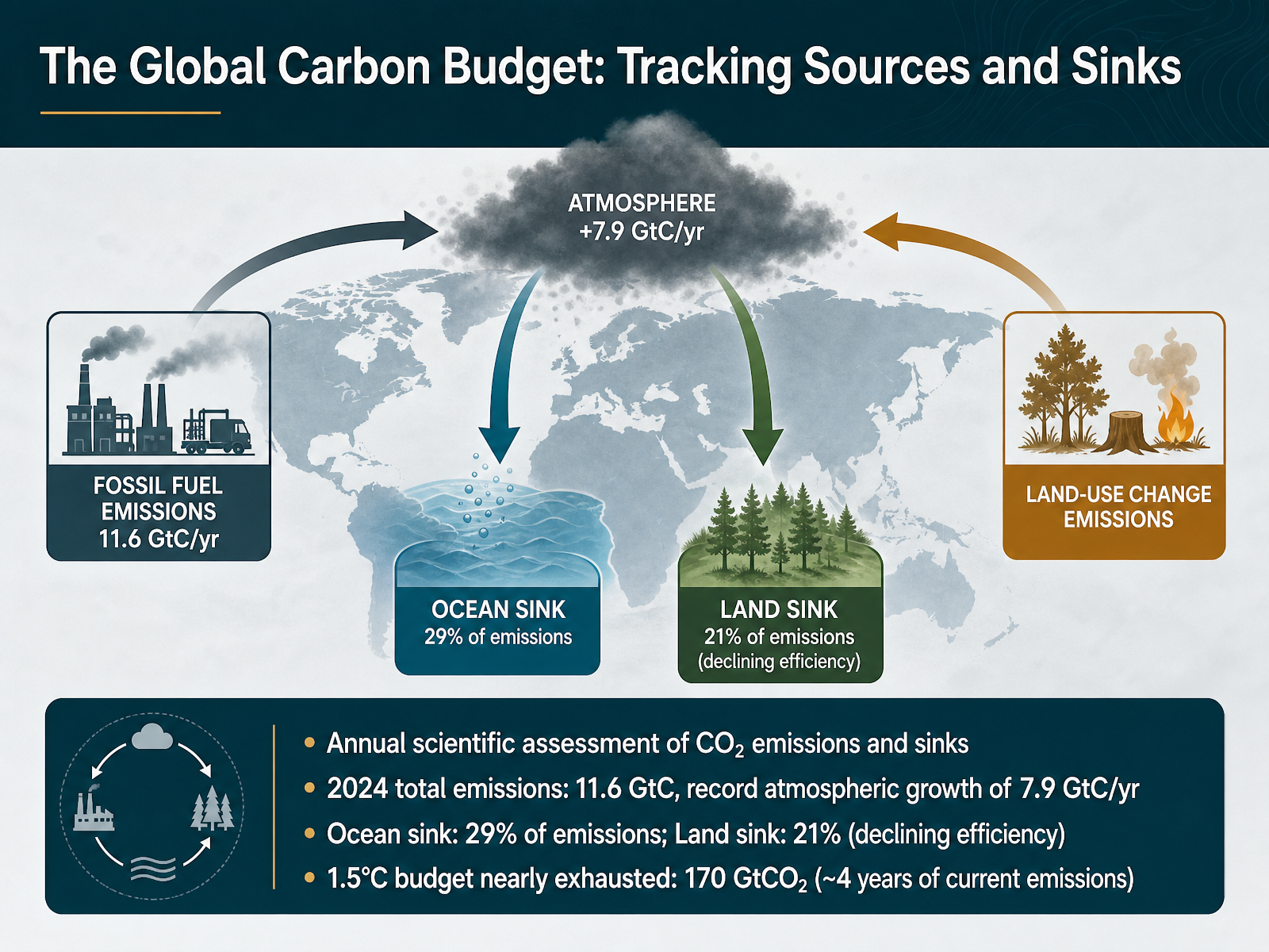 The Global Carbon Budget: Tracking Sources and Sinks