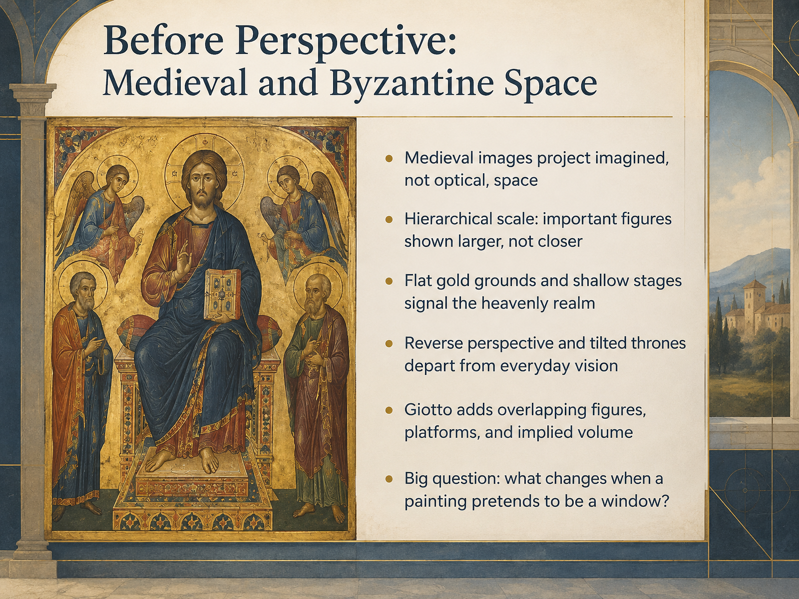 Before Perspective: Medieval and Byzantine Space