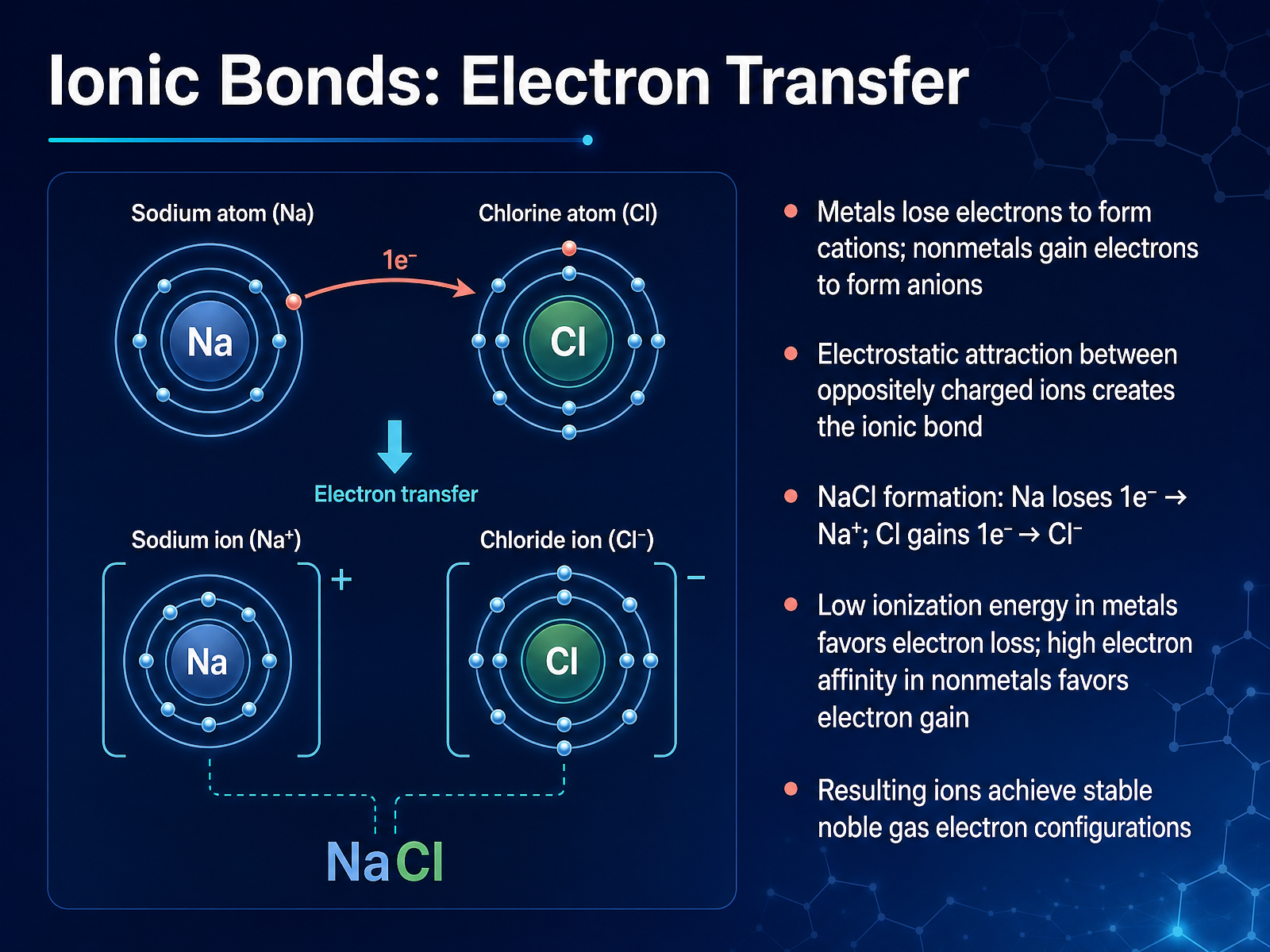Ionic Bonds: Electron Transfer