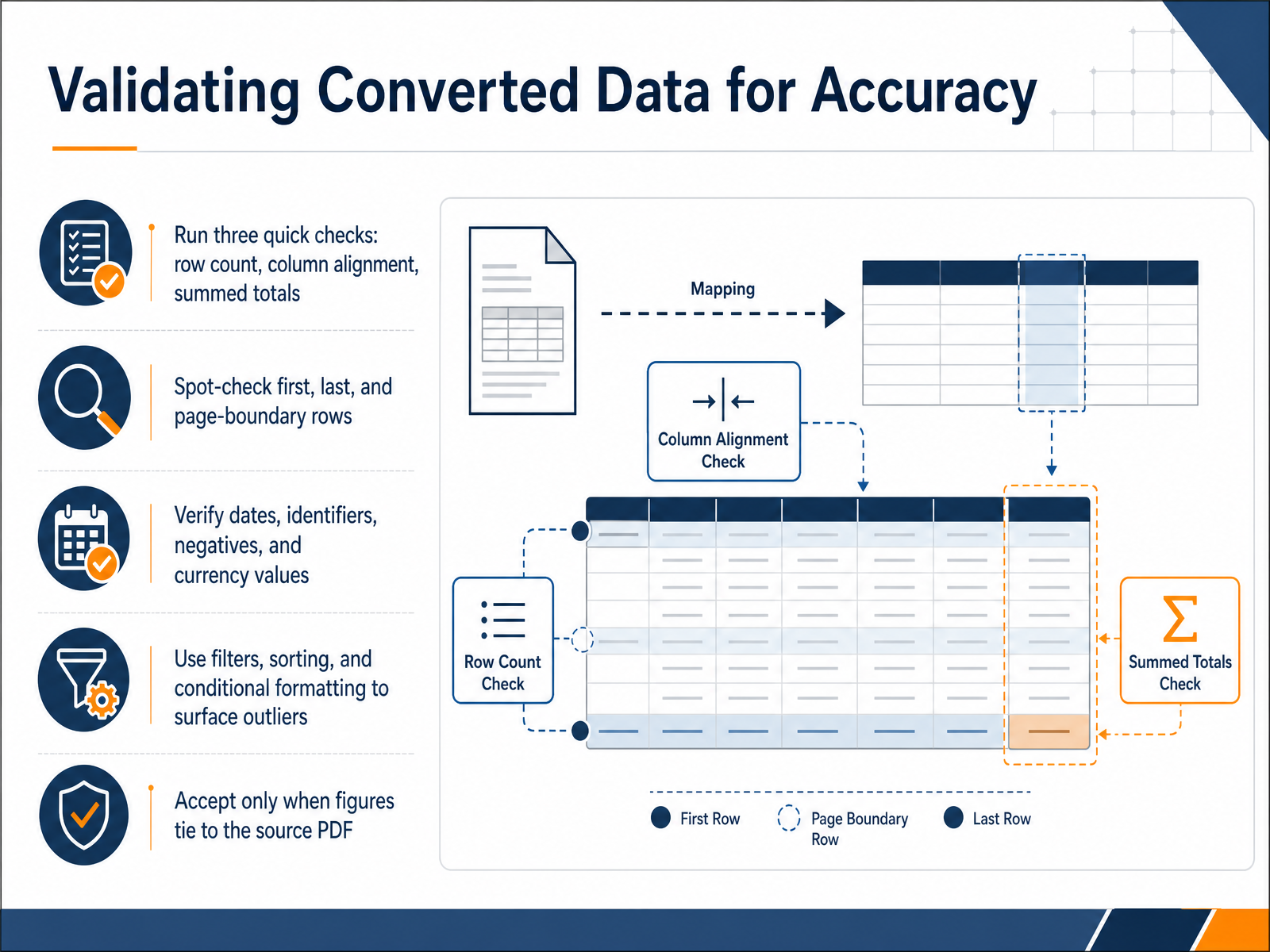 Validating Converted Data for Accuracy