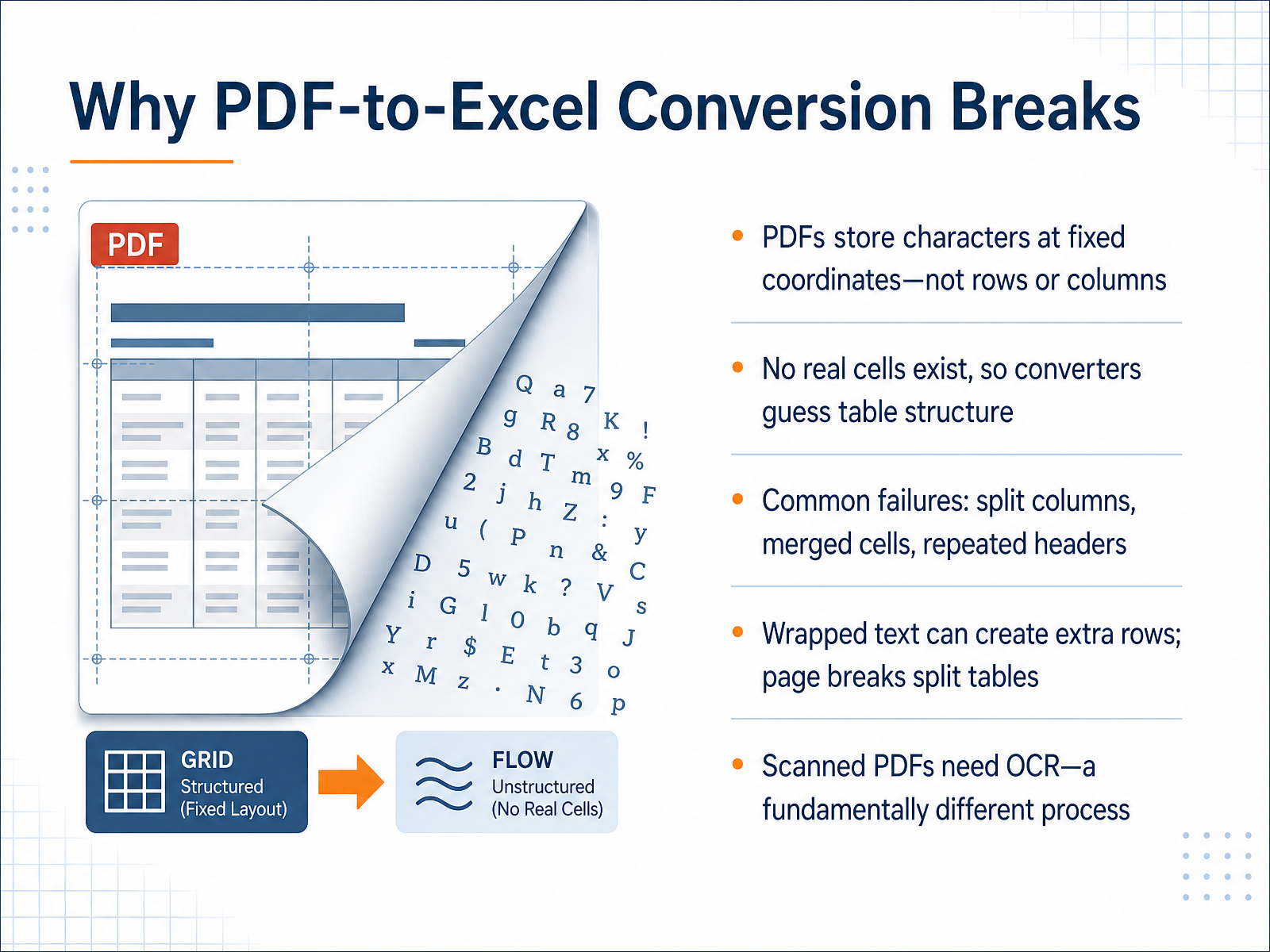 Why PDF-to-Excel Conversion Breaks