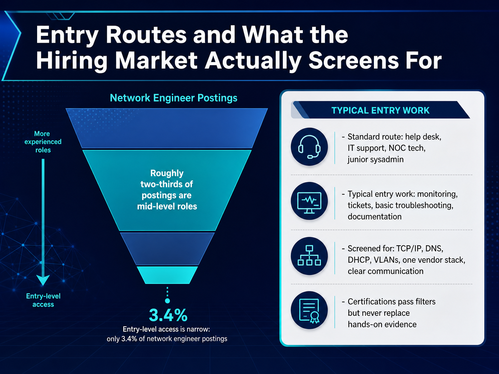 Entry Routes and What the Hiring Market Actually Screens For