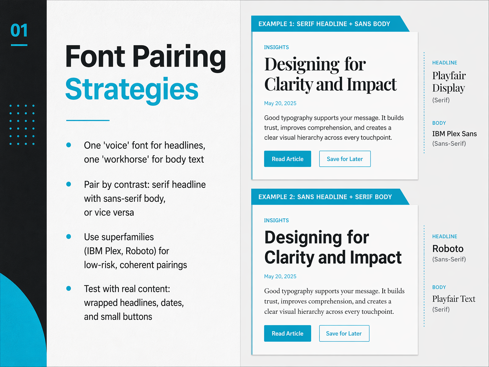 Font Pairing Strategies