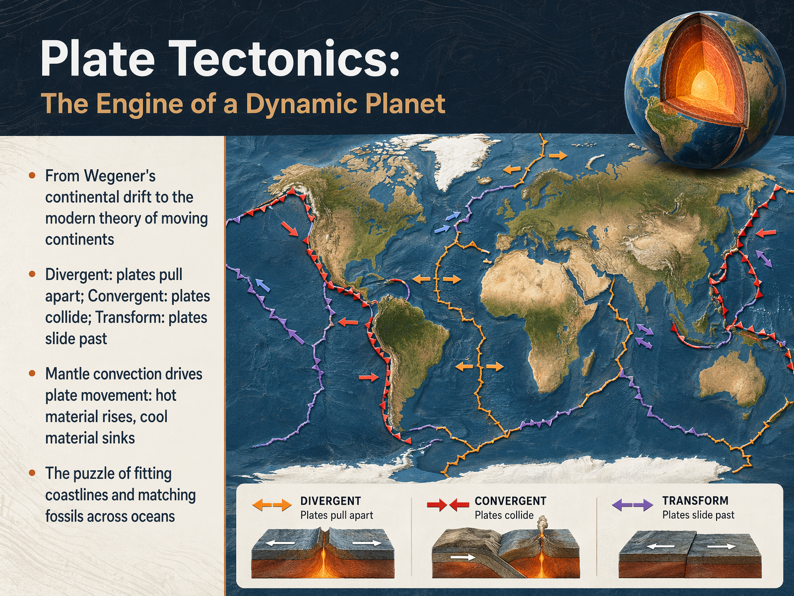 Plate Tectonics: The Engine of a Dynamic Planet