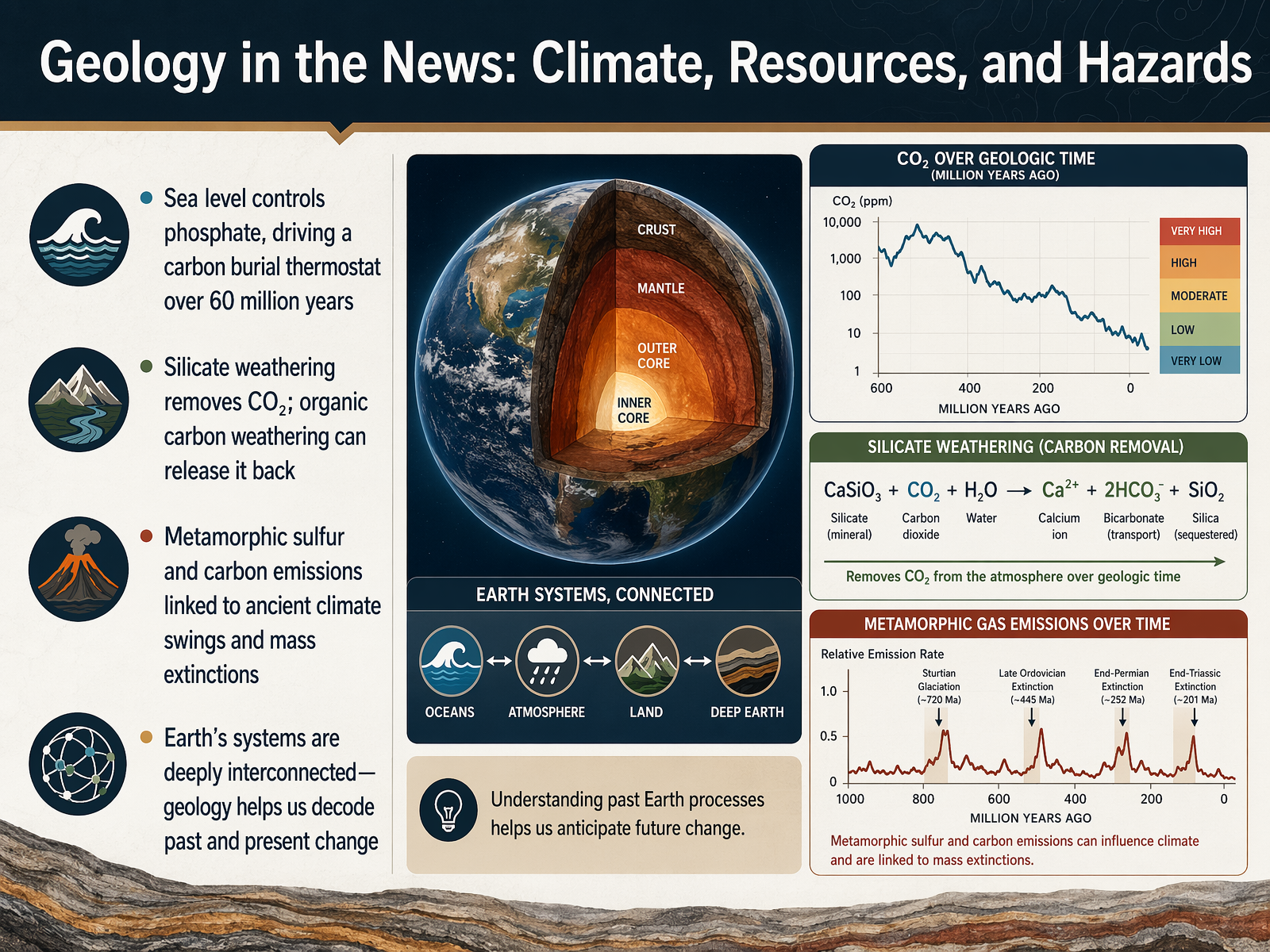 Geology in the News: Climate, Resources, and Hazards