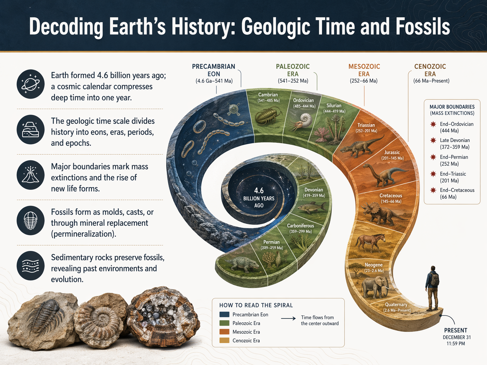 Decoding Earth’s History: Geologic Time and Fossils