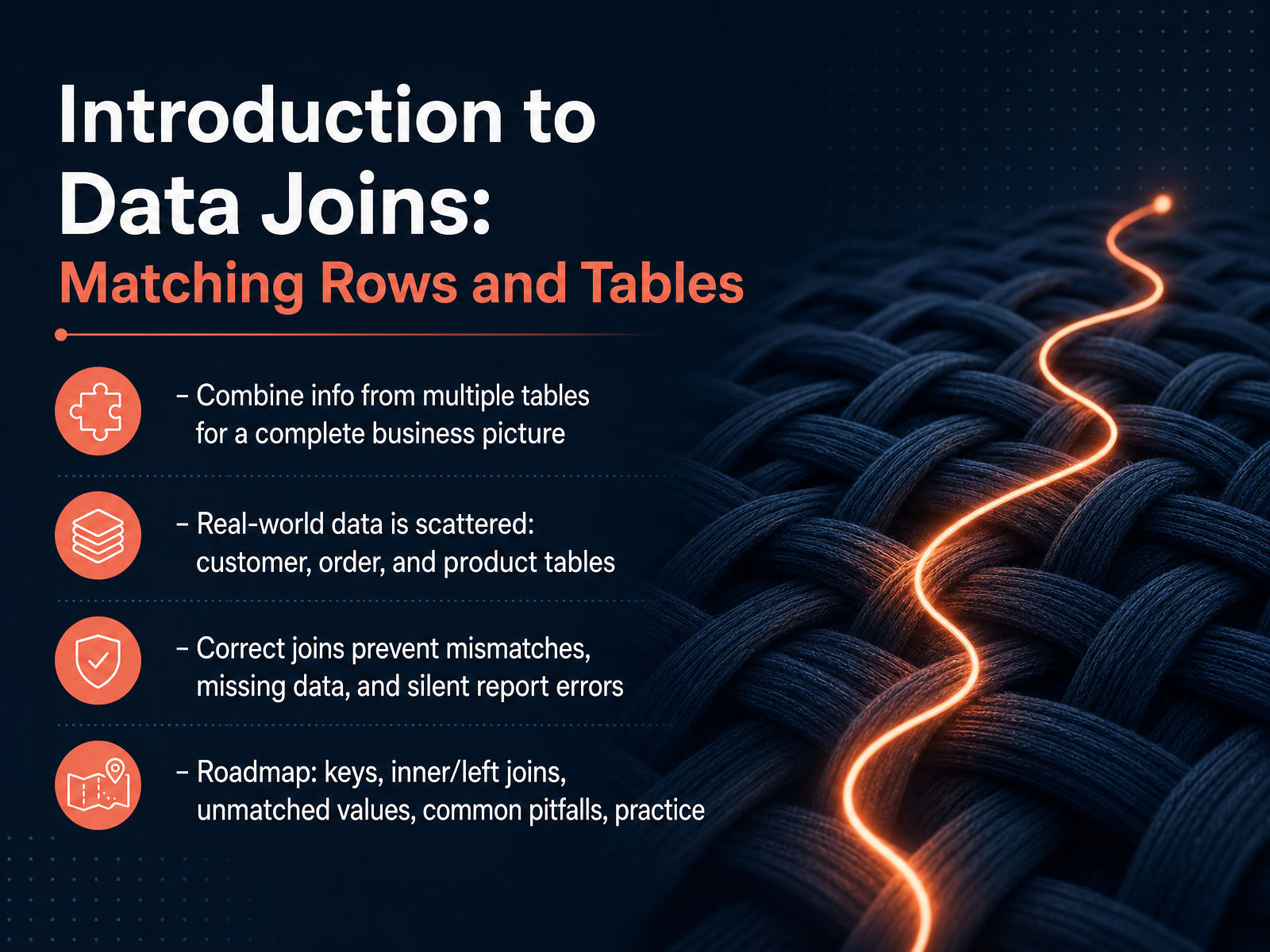 Data Joins: Matching Rows & Tables