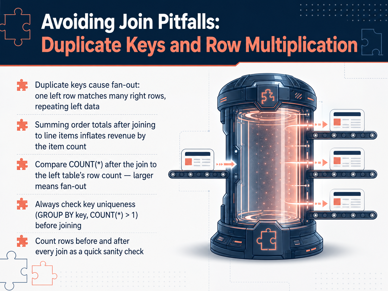 Avoiding Join Pitfalls: Duplicate Keys and Row Multiplication