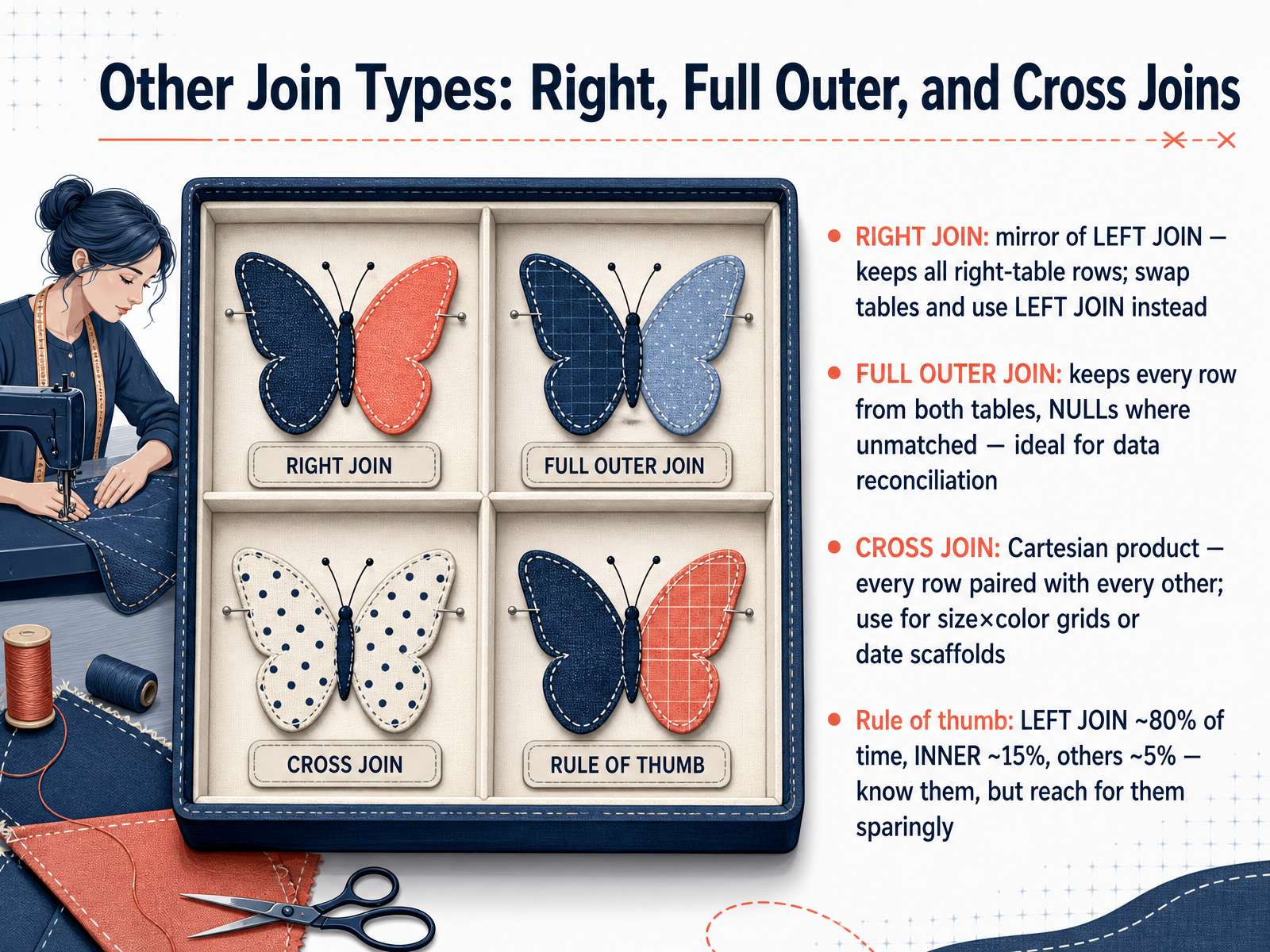 Other Join Types: Right, Full Outer, and Cross Joins