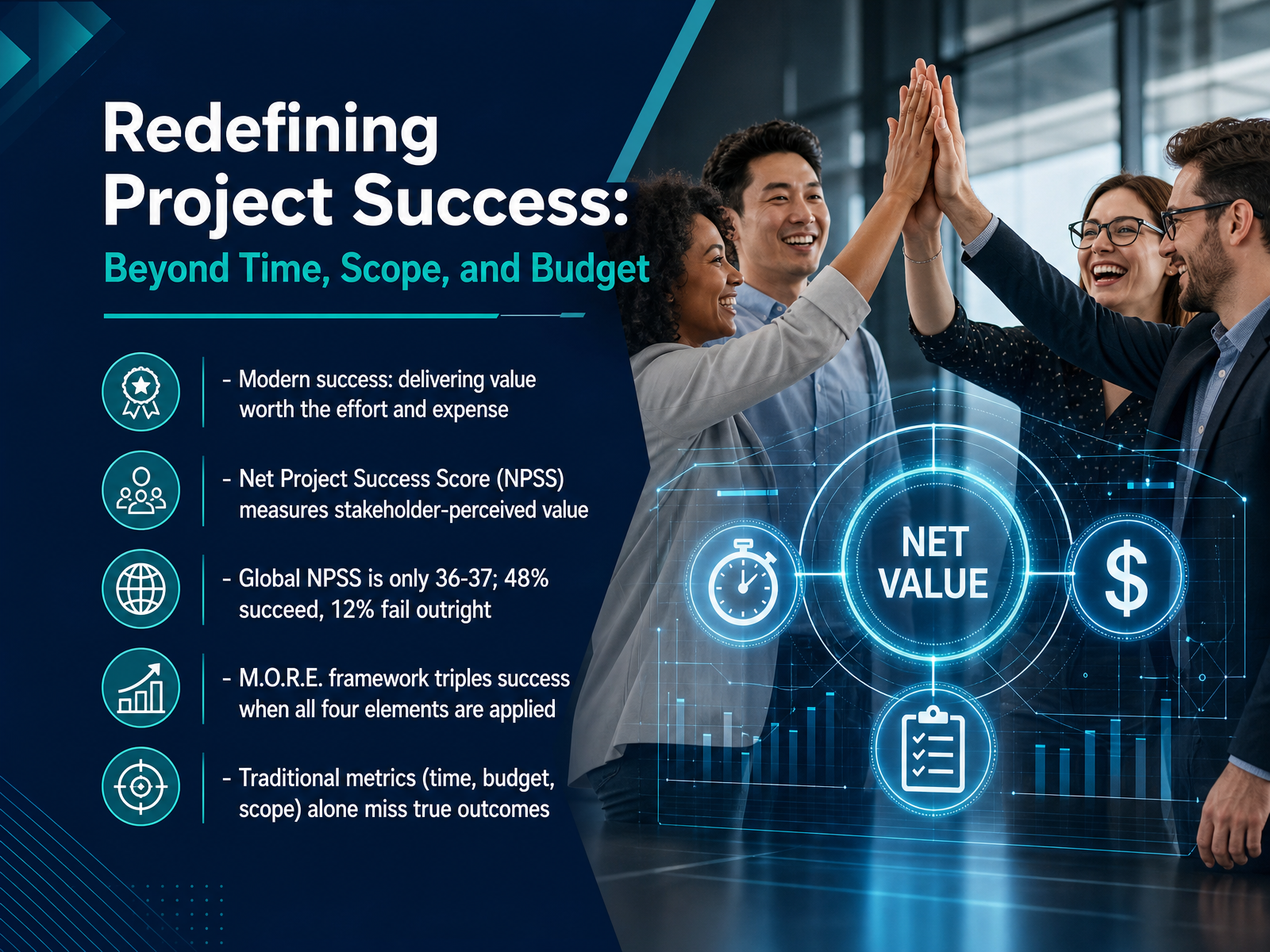 Redefining Project Success: Beyond Time, Scope, and Budget