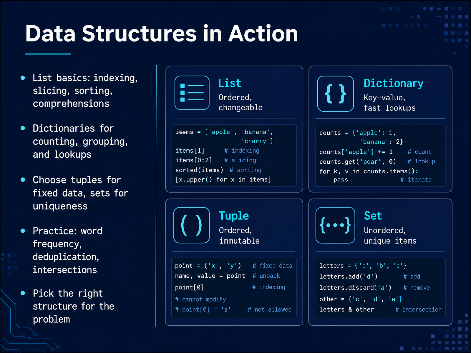 Data Structures in Action