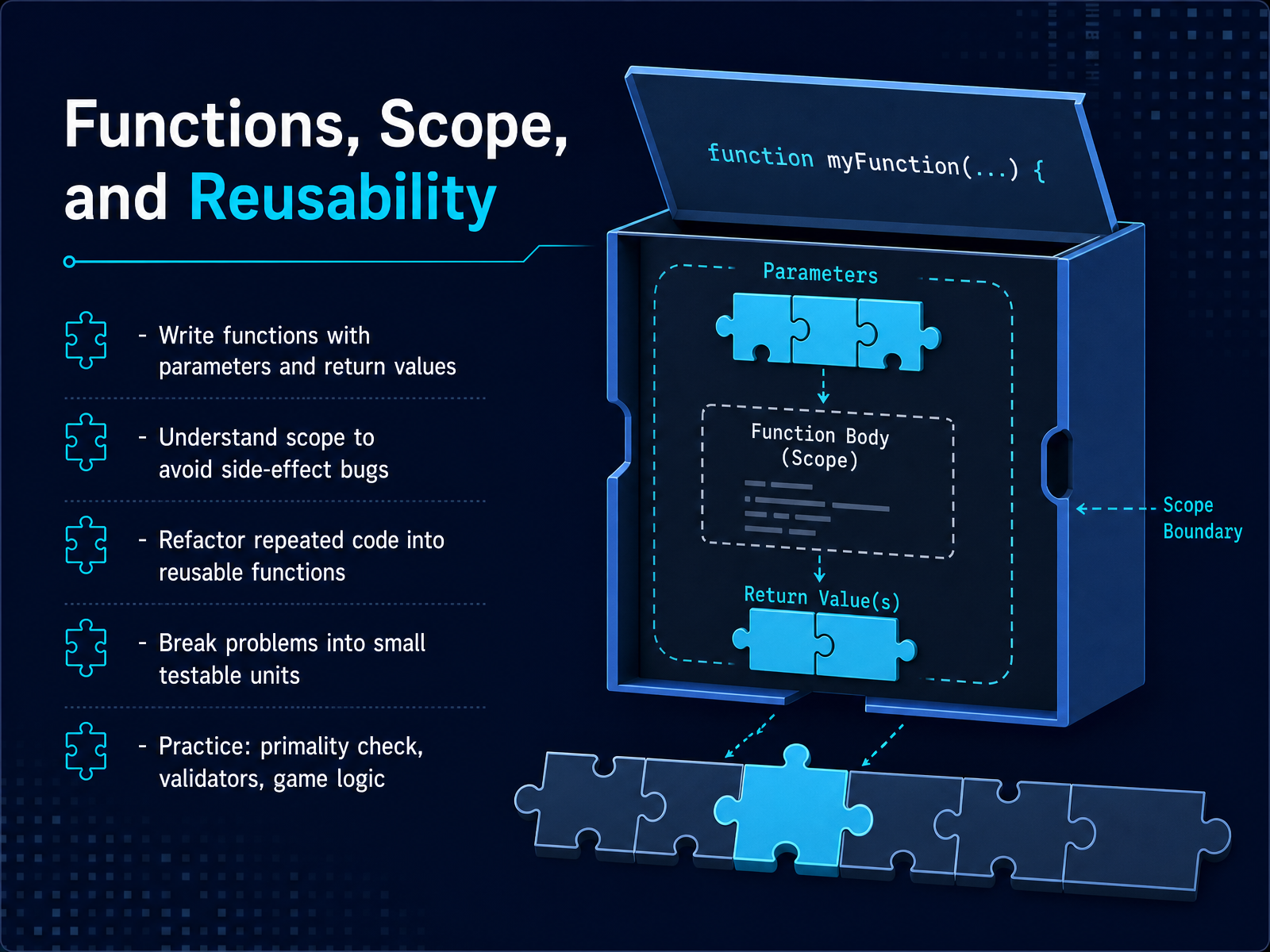 Functions, Scope, and Reusability