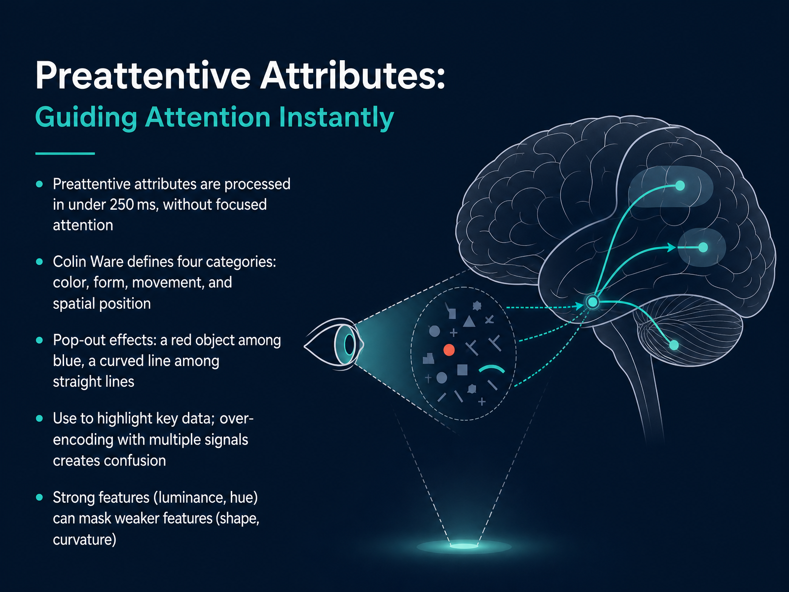 Preattentive Attributes: Guiding Attention Instantly