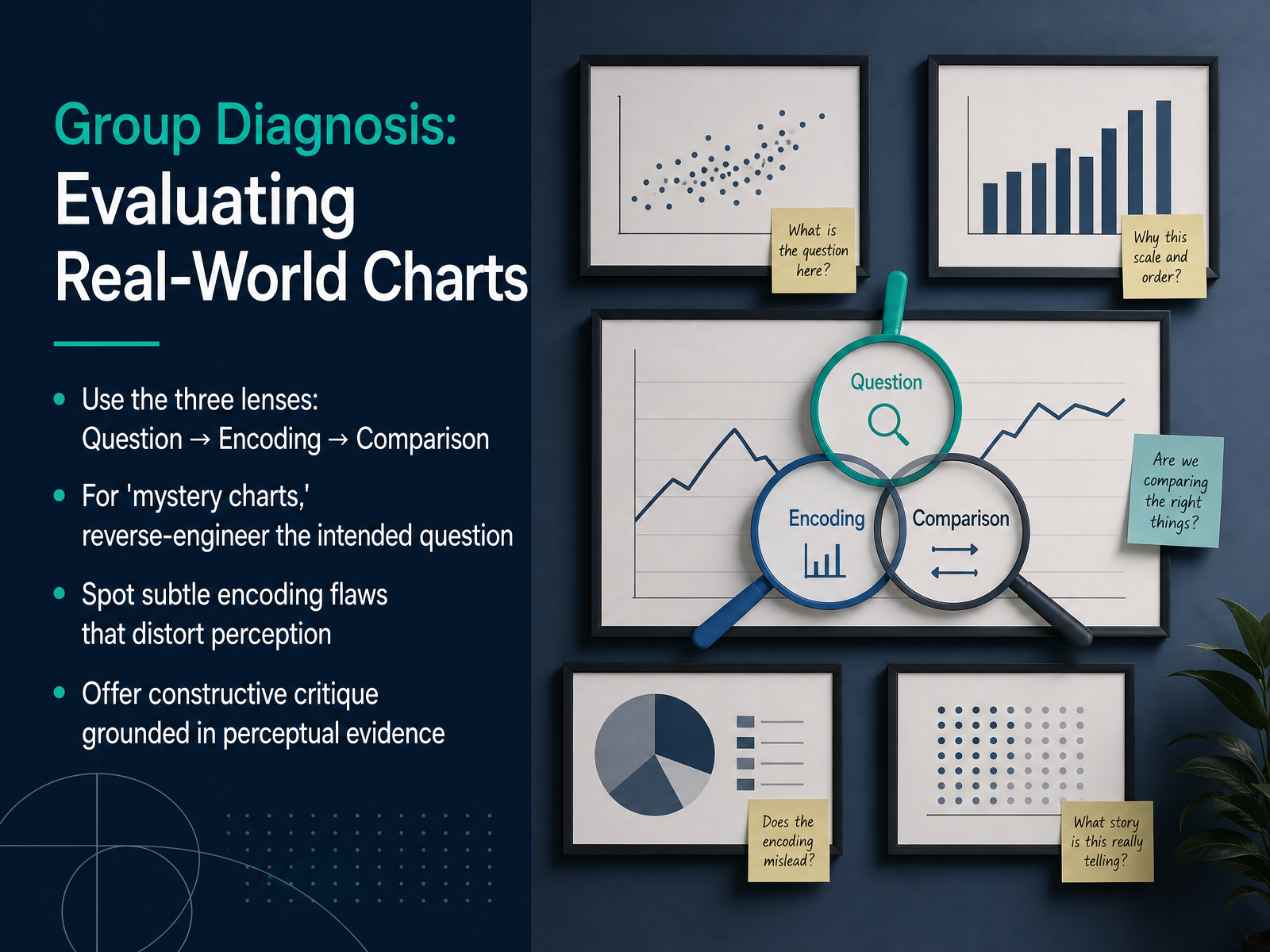 Group Diagnosis: Evaluating Real-World Charts
