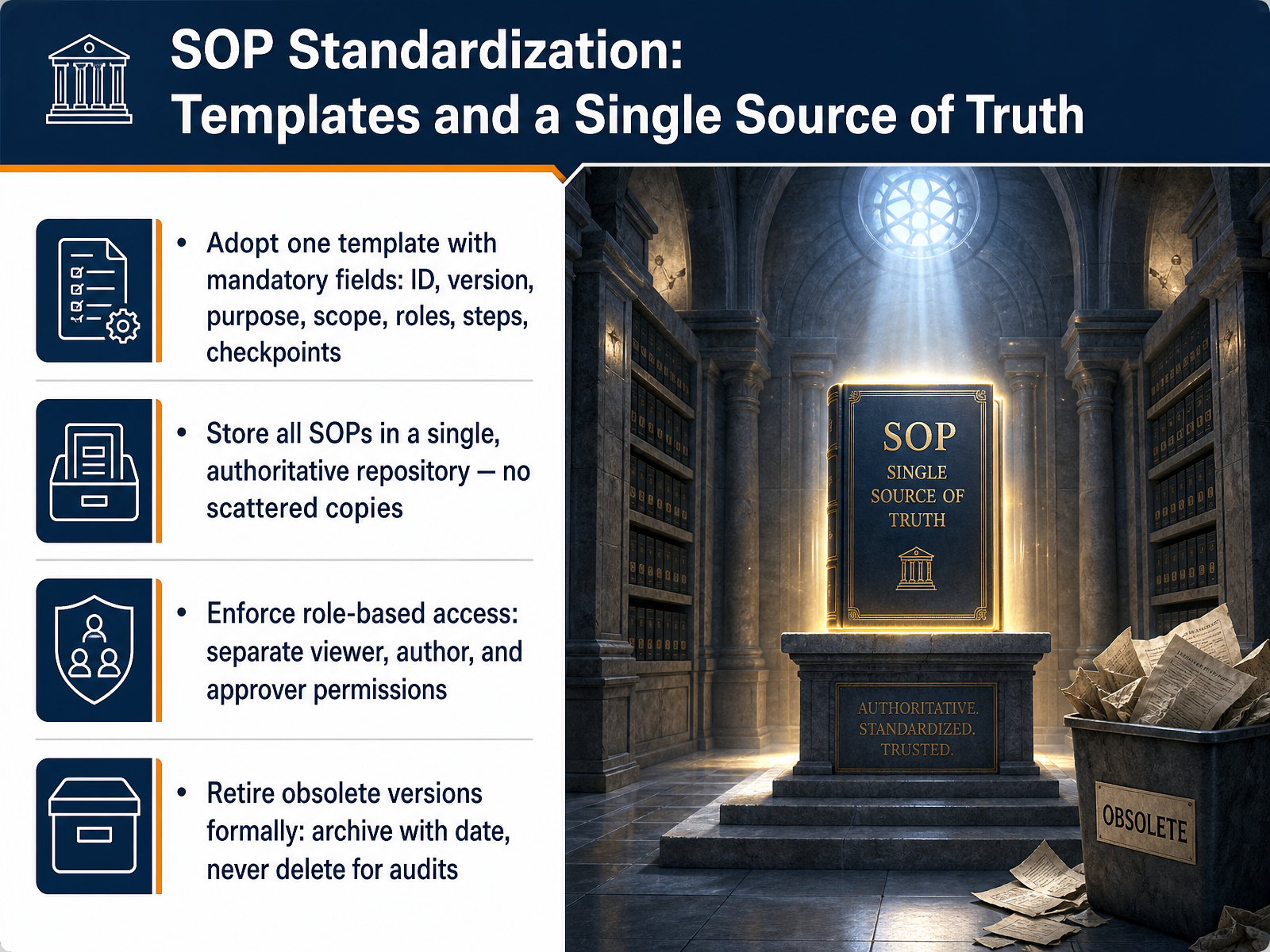 SOP Standardization: Templates and a Single Source of Truth