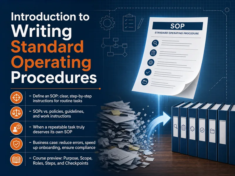 Standard Operating Procedure Writing Guide — digital-human course
