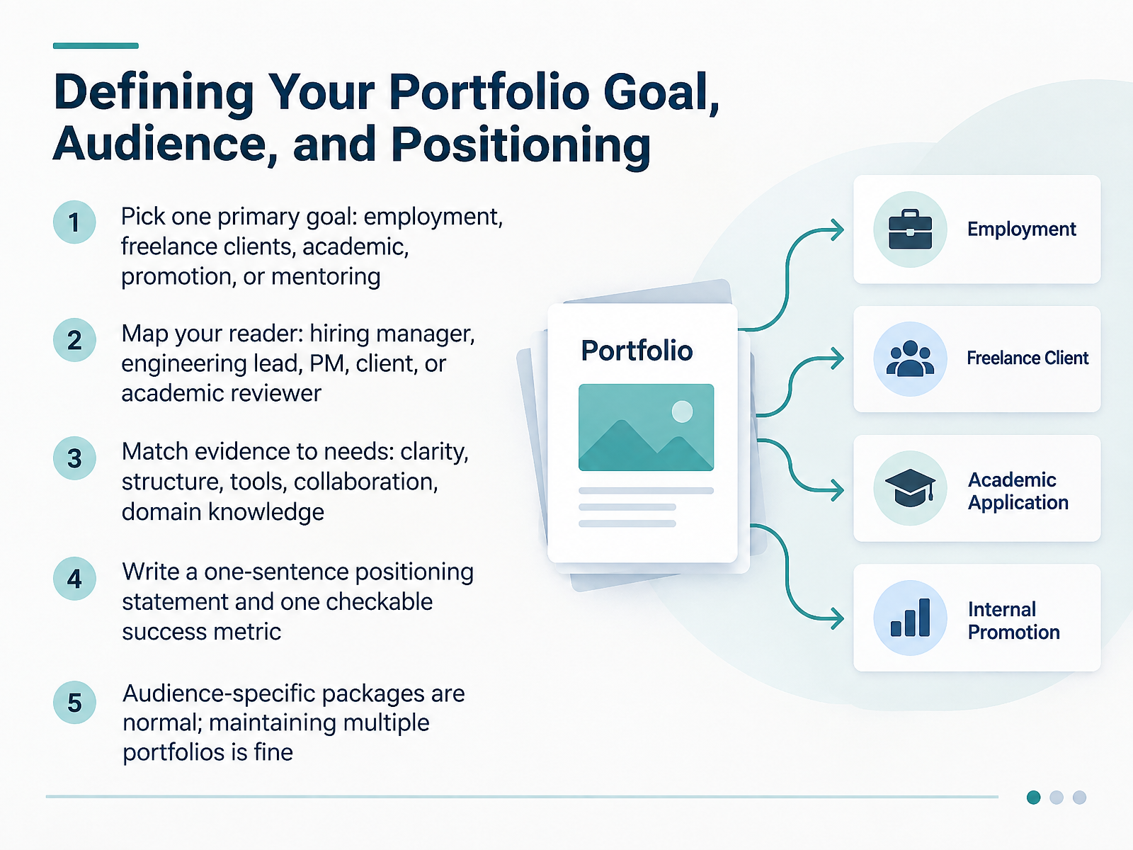 Defining Your Portfolio Goal, Audience, and Positioning