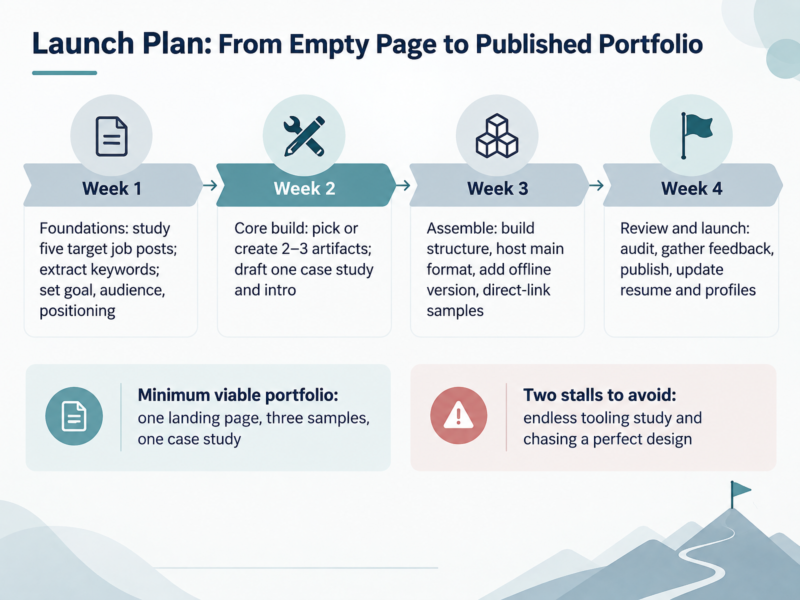Launch Plan: From Empty Page to Published Portfolio