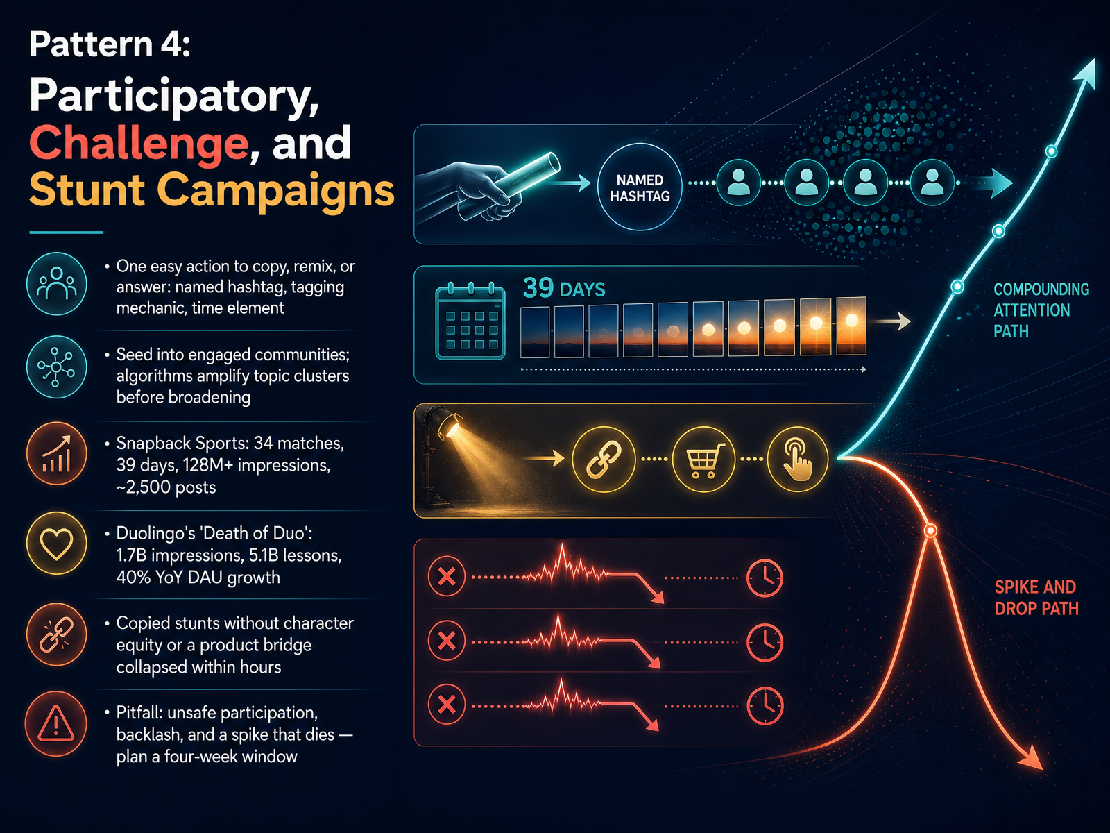 Pattern 4: Participatory, Challenge, and Stunt Campaigns