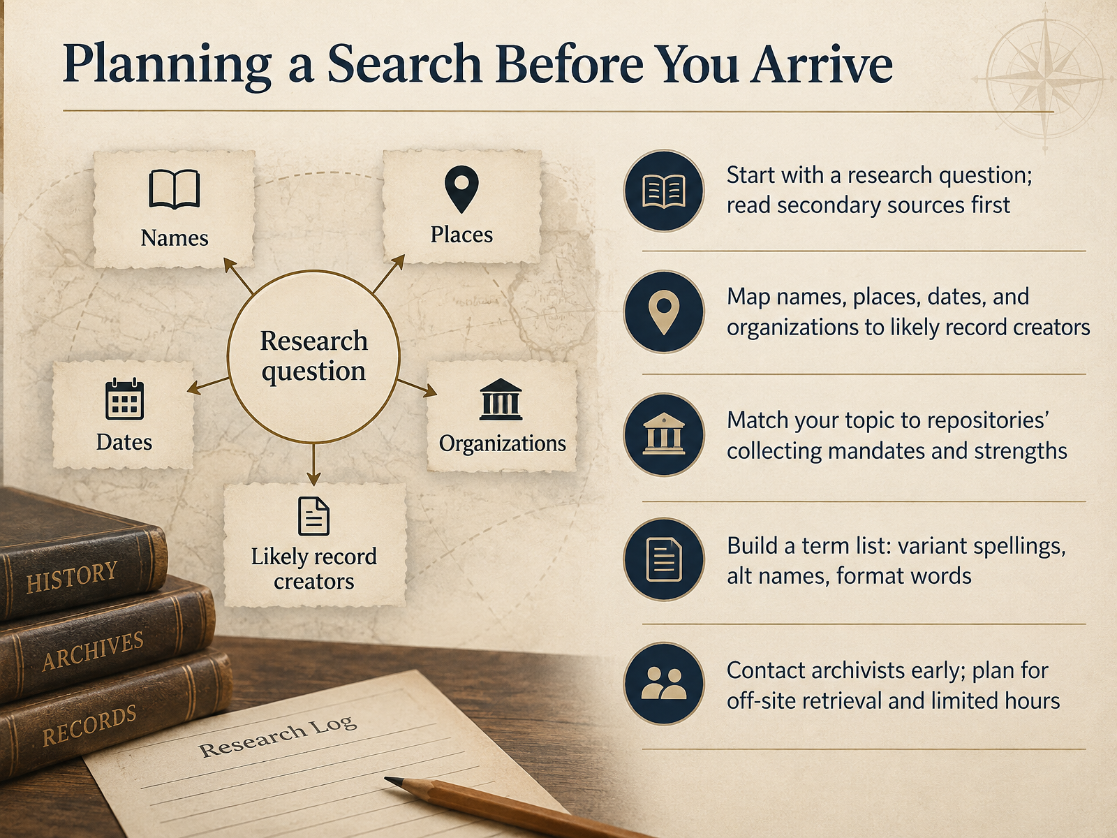 Planning a Search Before You Arrive