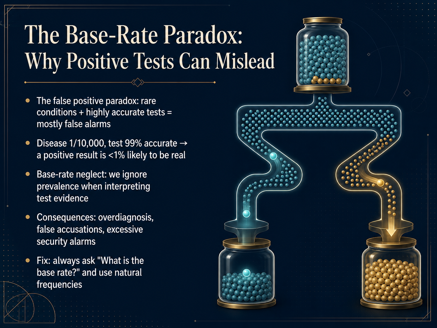 The Base-Rate Paradox: Why Positive Tests Can Mislead