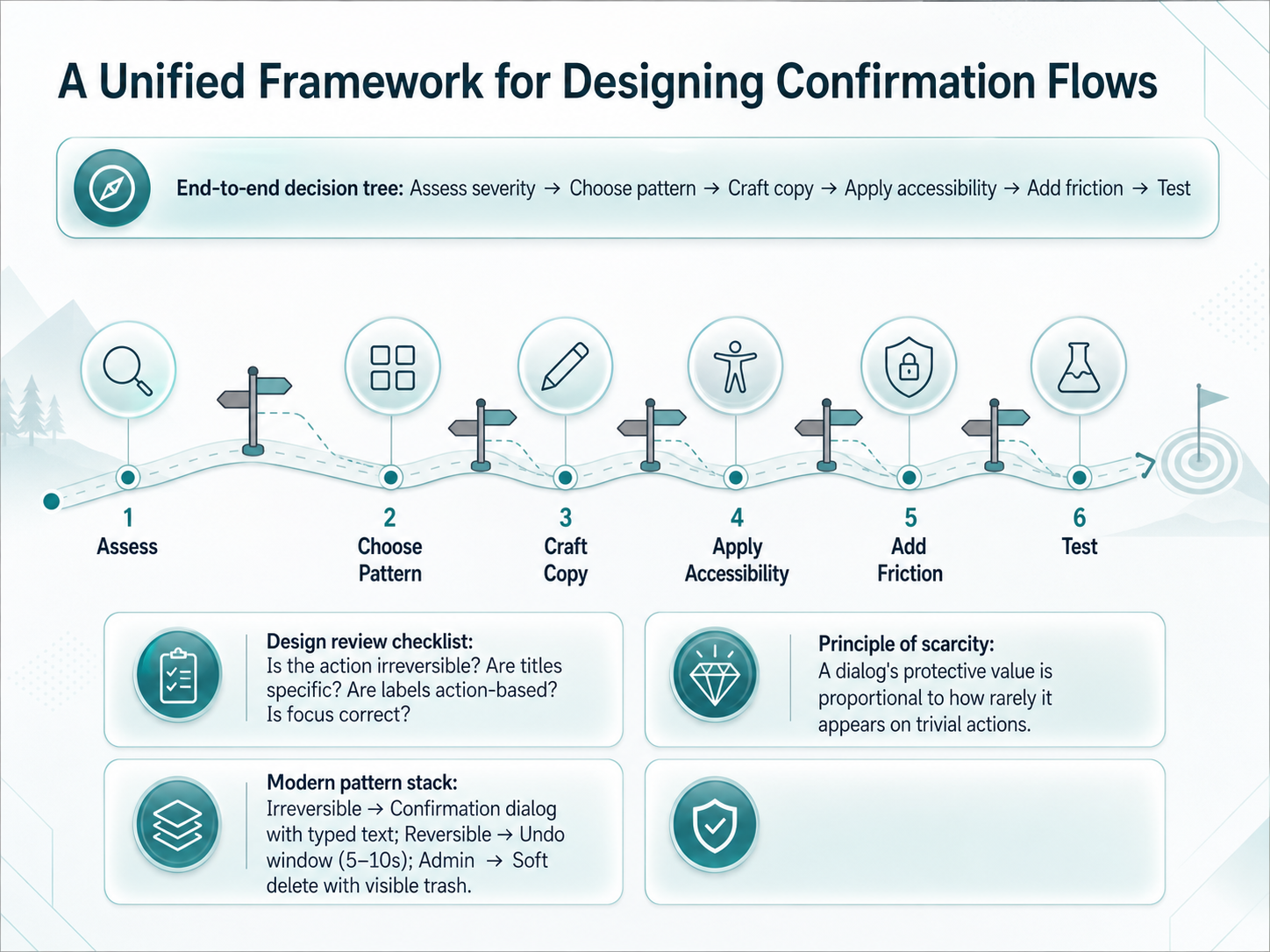 A Unified Framework for Designing Confirmation Flows