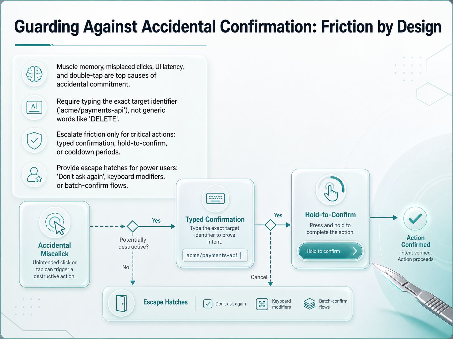 Guarding Against Accidental Confirmation: Friction by Design