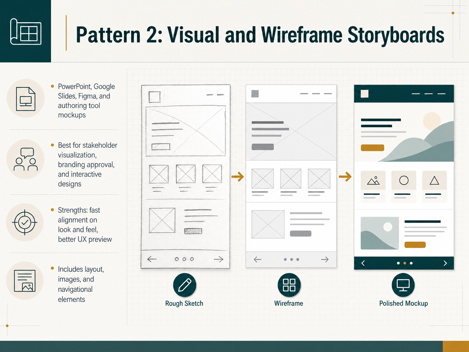 Pattern 2: Visual and Wireframe Storyboards