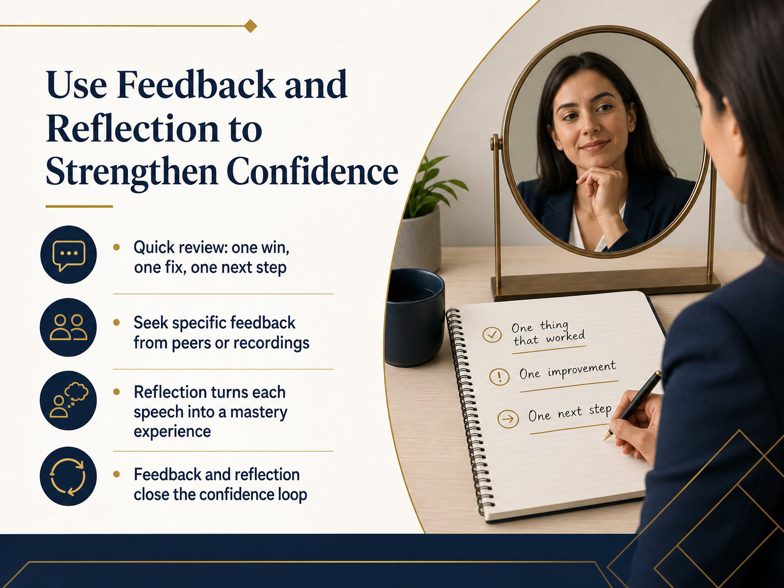 Use Feedback and Reflection to Strengthen Confidence