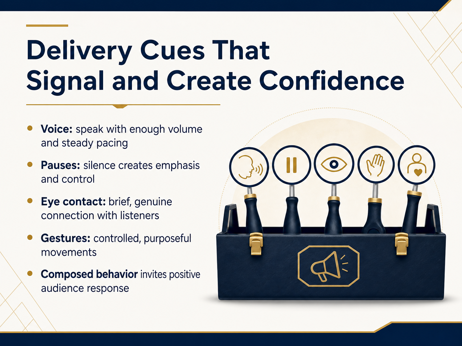 Delivery Cues That Signal and Create Confidence