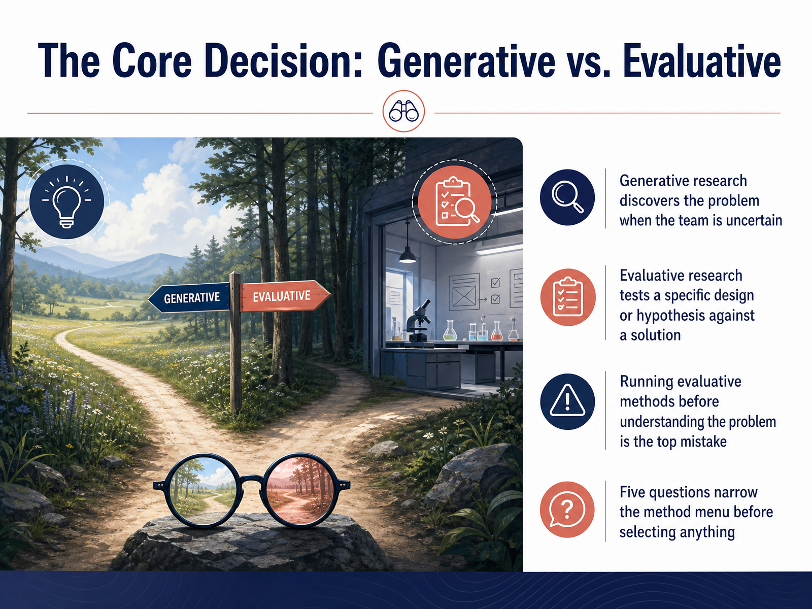 The Core Decision: Generative vs. Evaluative