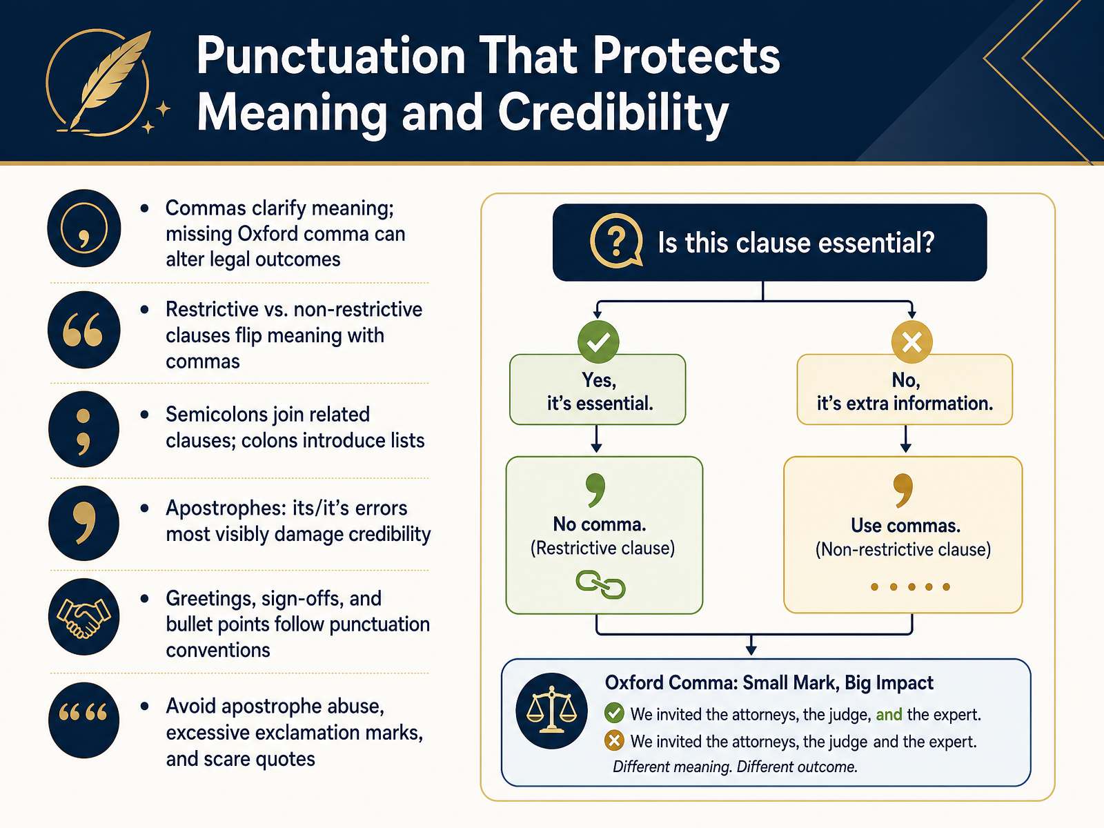Punctuation That Protects Meaning and Credibility
