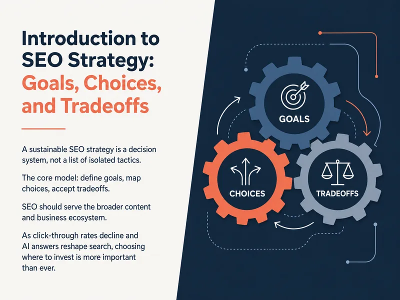 SEO Strategy: Goals, Choices, Tradeoffs — digital-human course