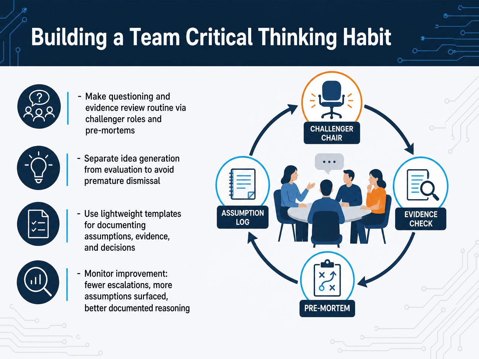 Building a Team Critical Thinking Habit