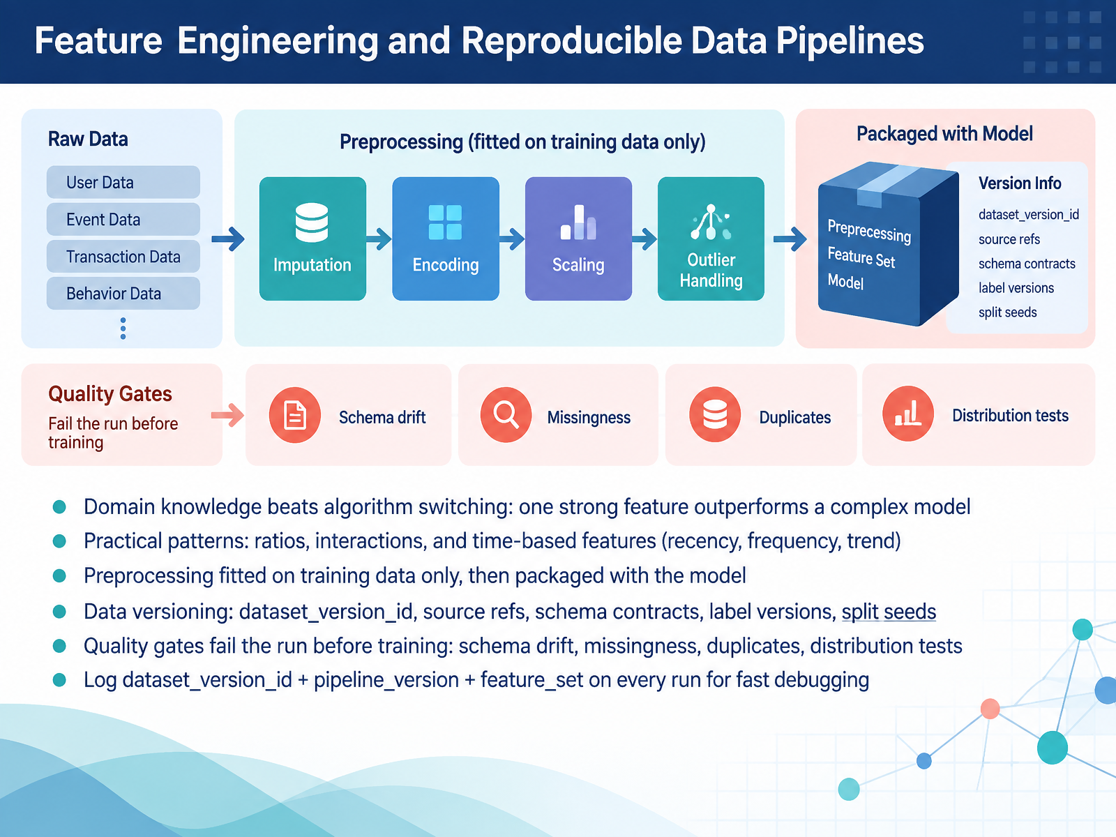 Feature Engineering and Reproducible Data Pipelines